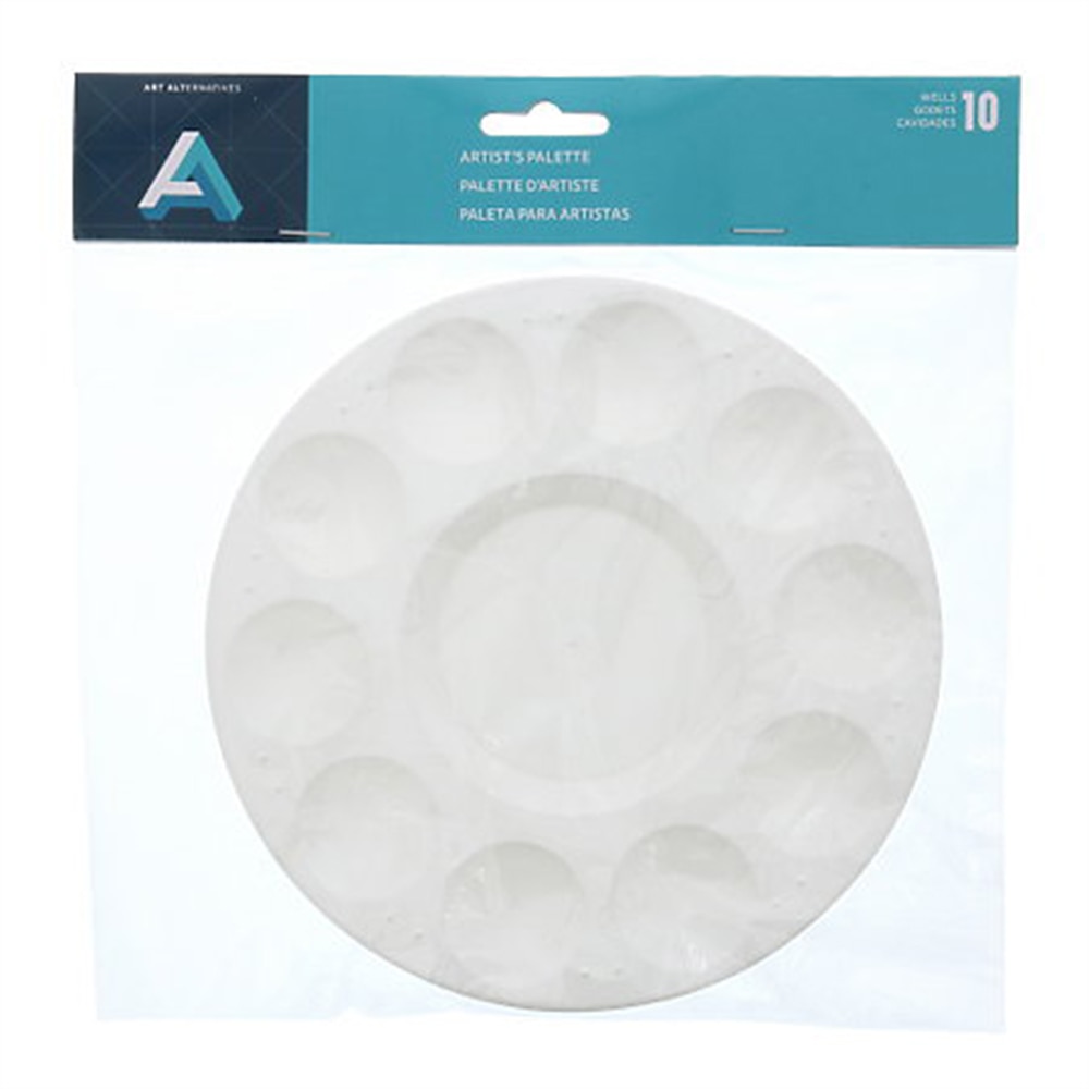Art Alternatives, White, Paint Surface, Plastic, Art & School, Tray, 20 Well, Round, 412541